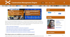 Desktop Screenshot of constructionmanagementdegree.com