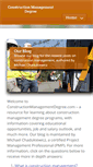 Mobile Screenshot of constructionmanagementdegree.com
